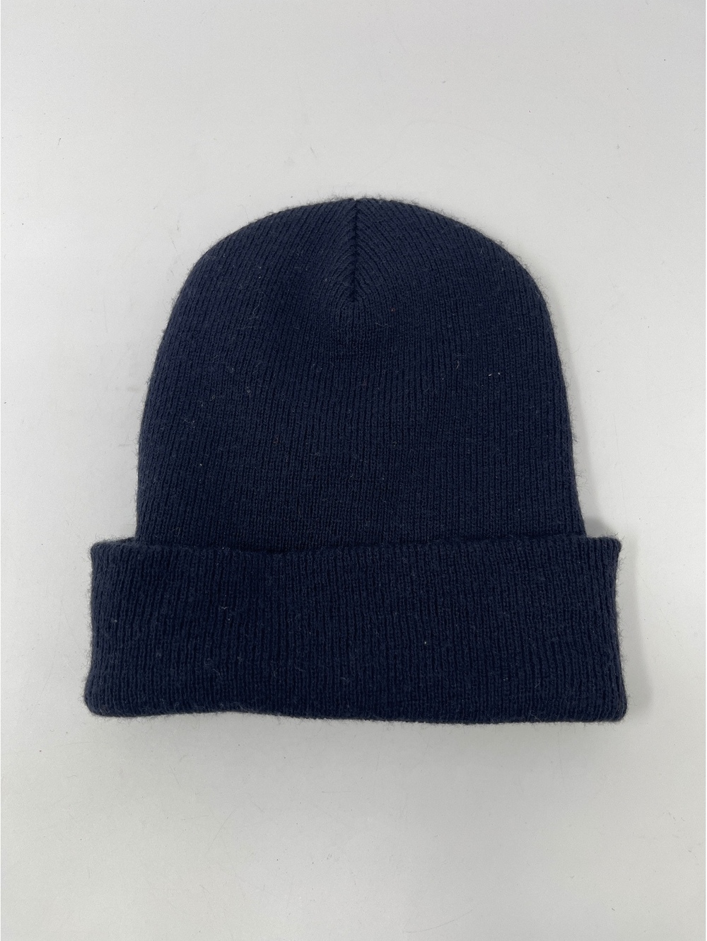 Carhartt Knit Cuffed Beanie Dark Navy Blue Logo Patch